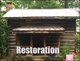 Historic Log Cabin Restoration  Candor, North Carolina